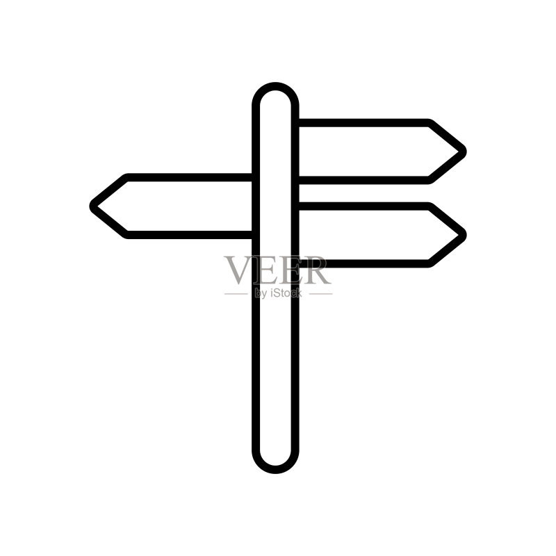道路标志牌图标矢量素材图标素材