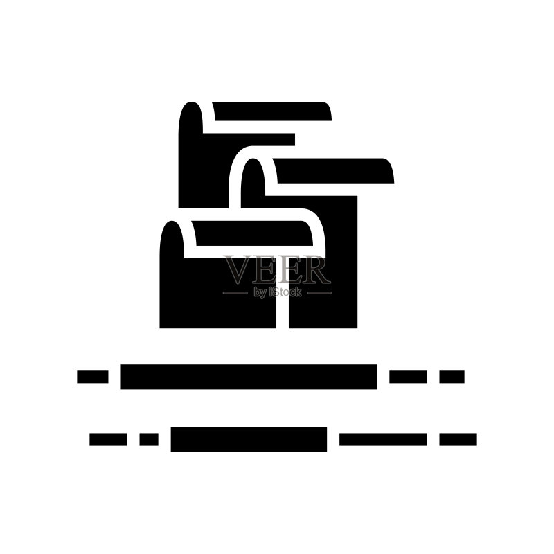 聚丁二烯弹性体字形图标矢量图图标素材