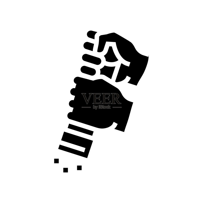 胡椒添加字形图标矢量图图标素材