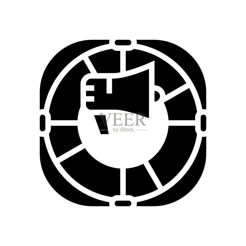帮助与支持图标矢量插画图标素材