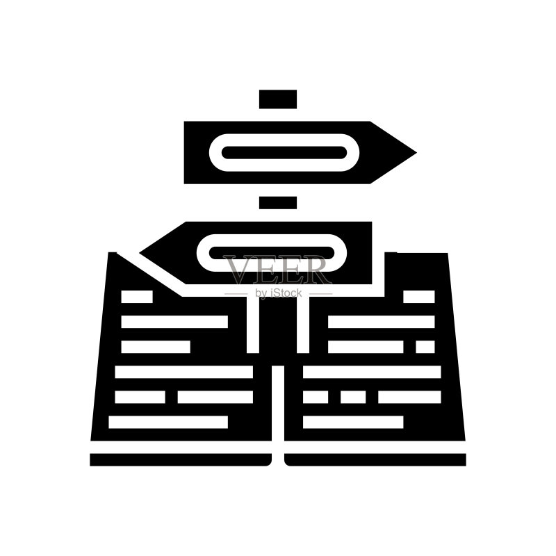 指导信息符号图标矢量插图图标素材