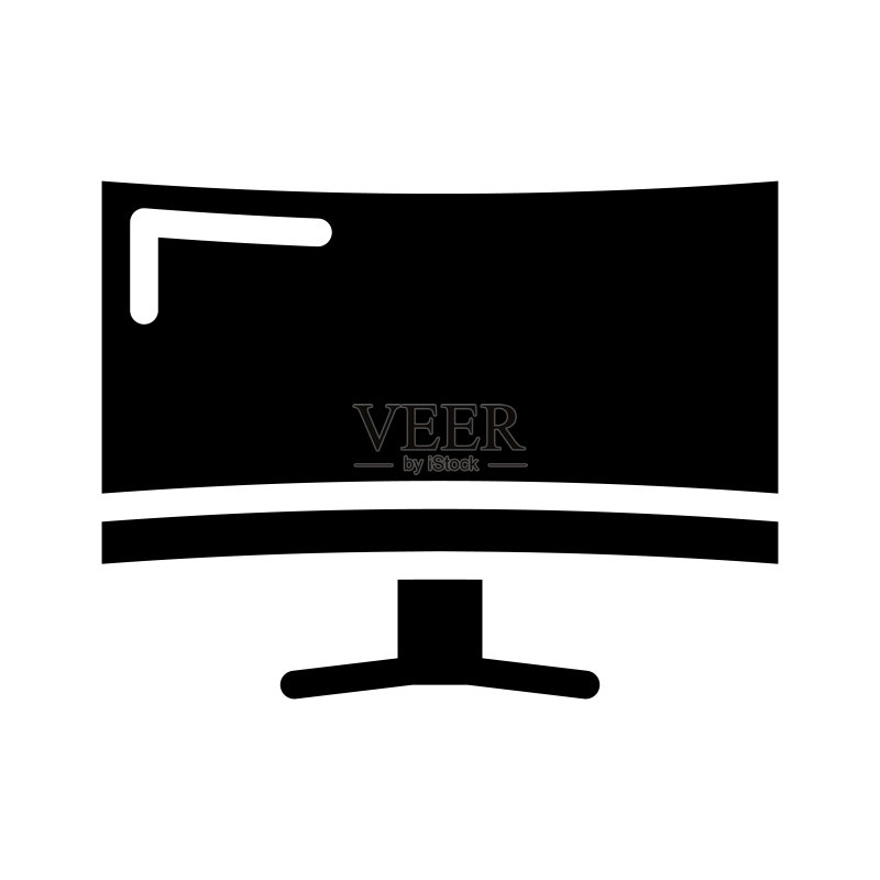 电脑显示器图标矢量插画图标素材