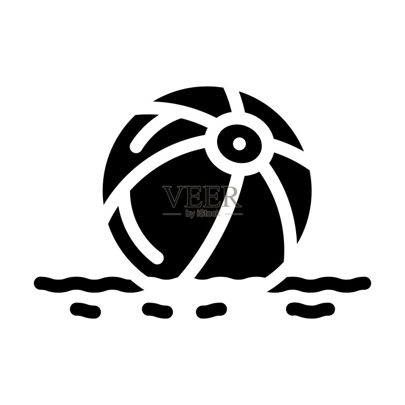海滩玩耍用球图标素材