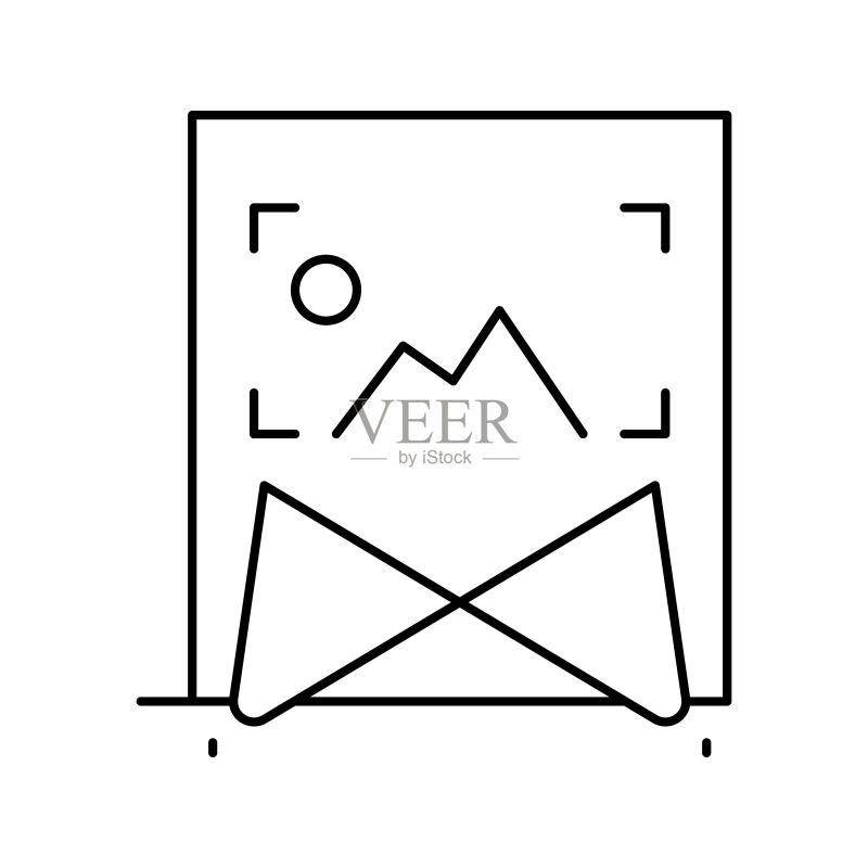 照明线条图标矢量图图标素材