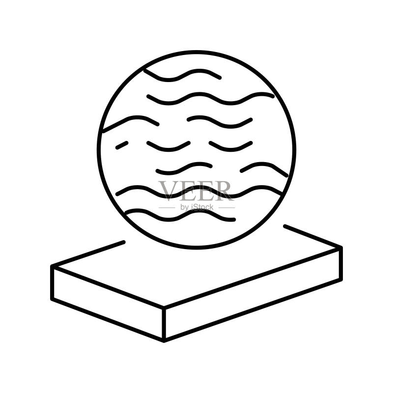 玻璃矿棉线条图标矢量图图标素材