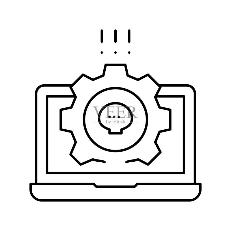 杀毒软件线性图标矢量图图标素材