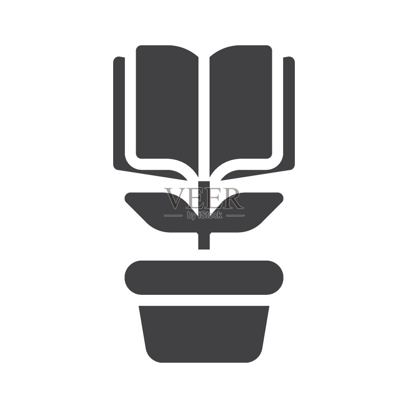 植物书本矢量图标图标素材