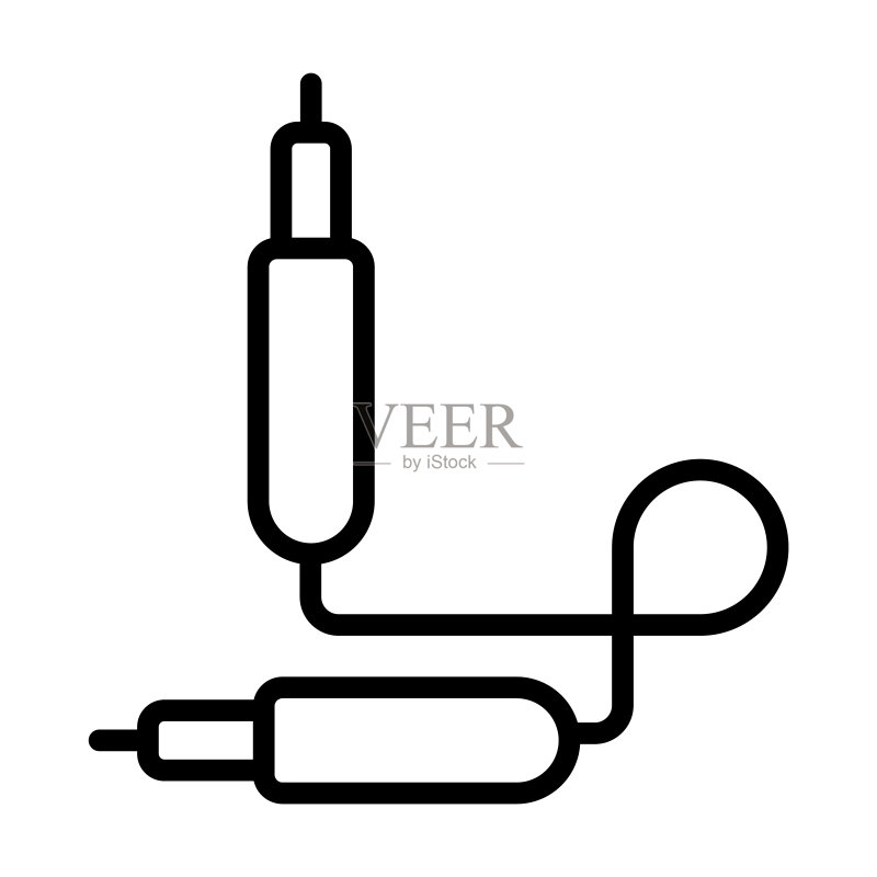 电子设备音频线图标图标素材