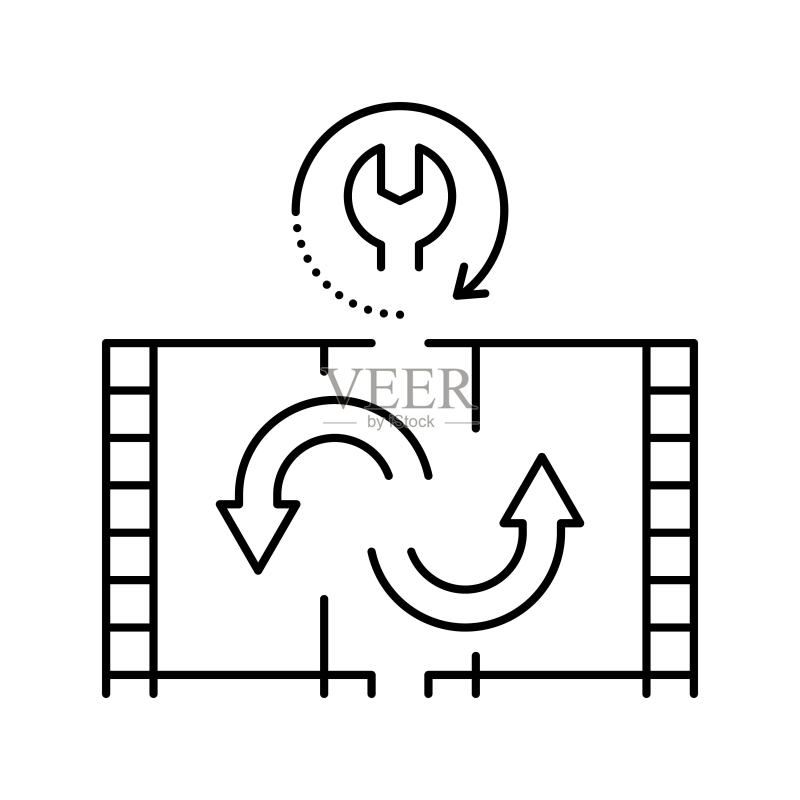 胶带复制线条图标矢量图图标素材