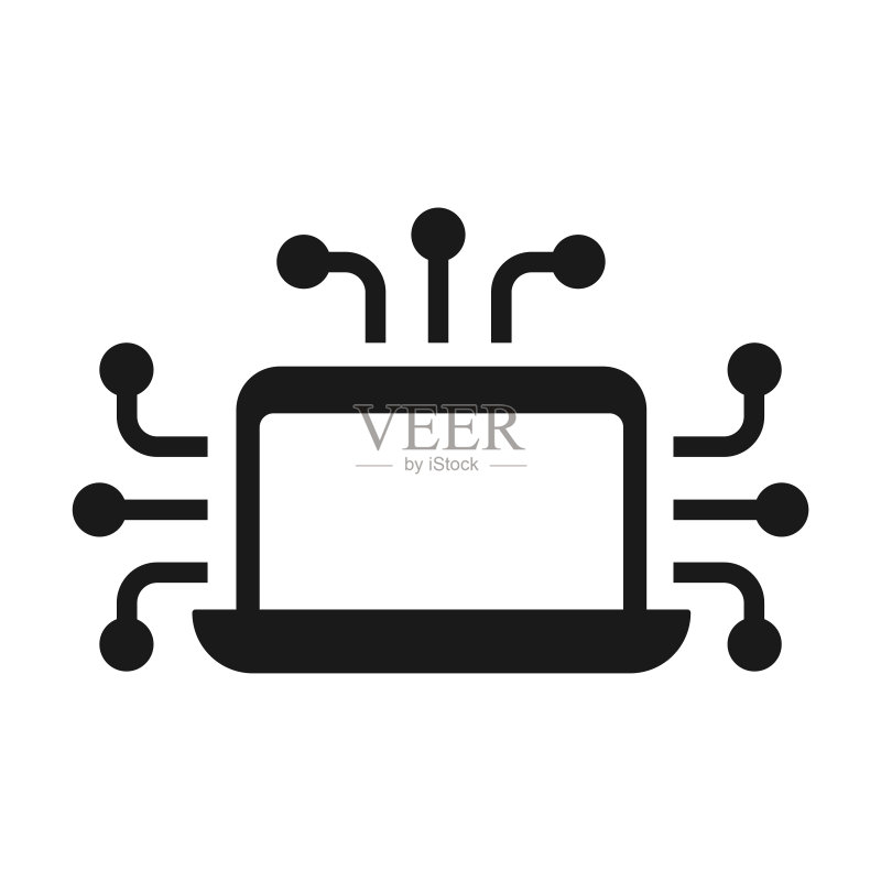 网络连接扁平矢量图标图标素材