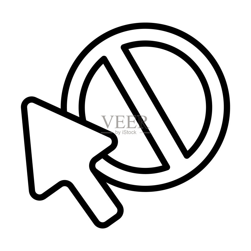 用户界面禁止光标图标图标素材
