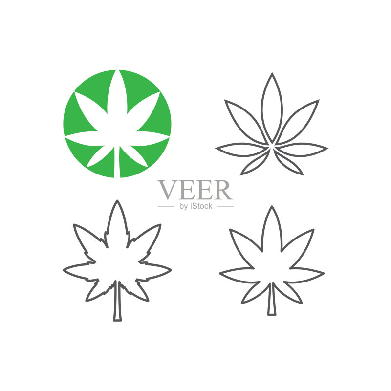 大麻叶图标素材