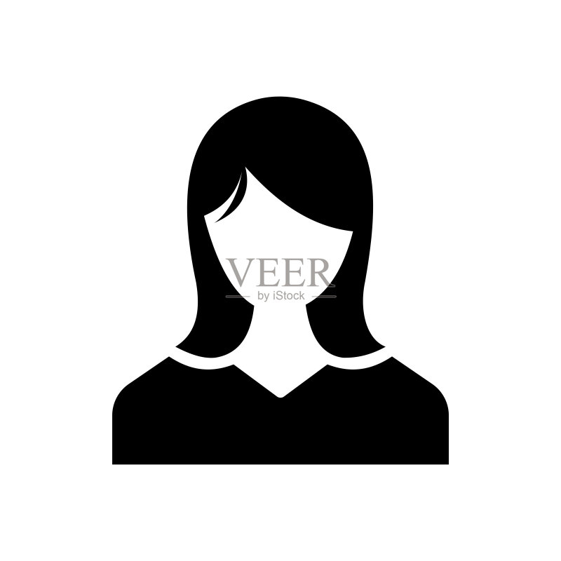 女人图标矢量图图标素材