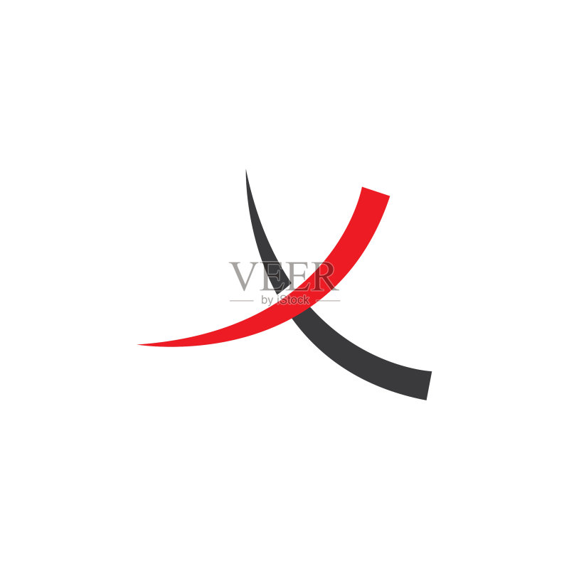 X字母标志图标素材