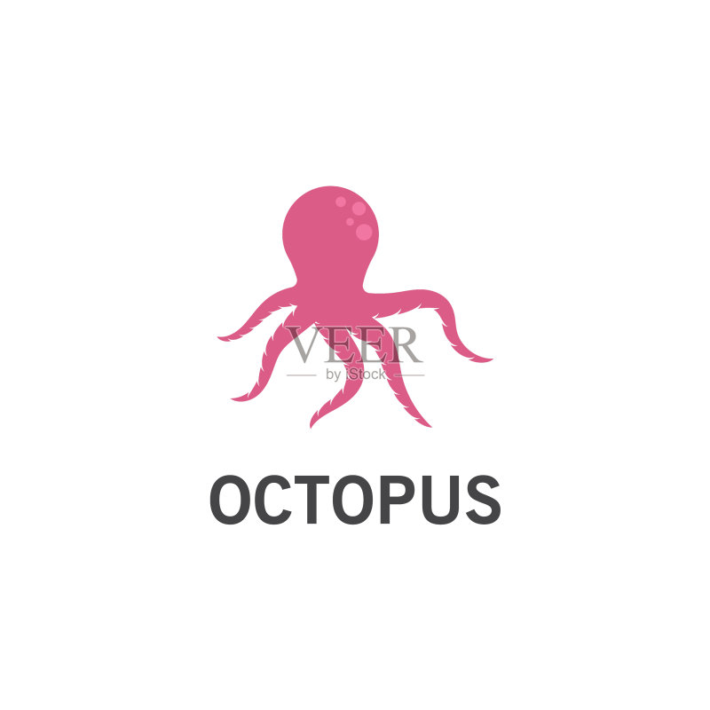 章鱼logo设计图标素材