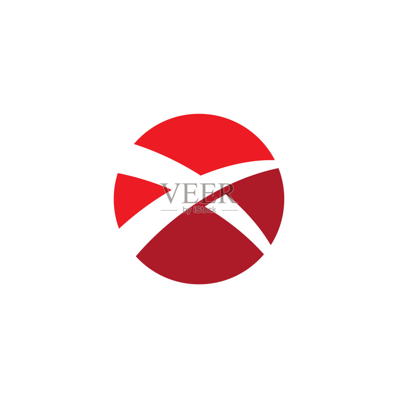 字母X标志模板图标素材