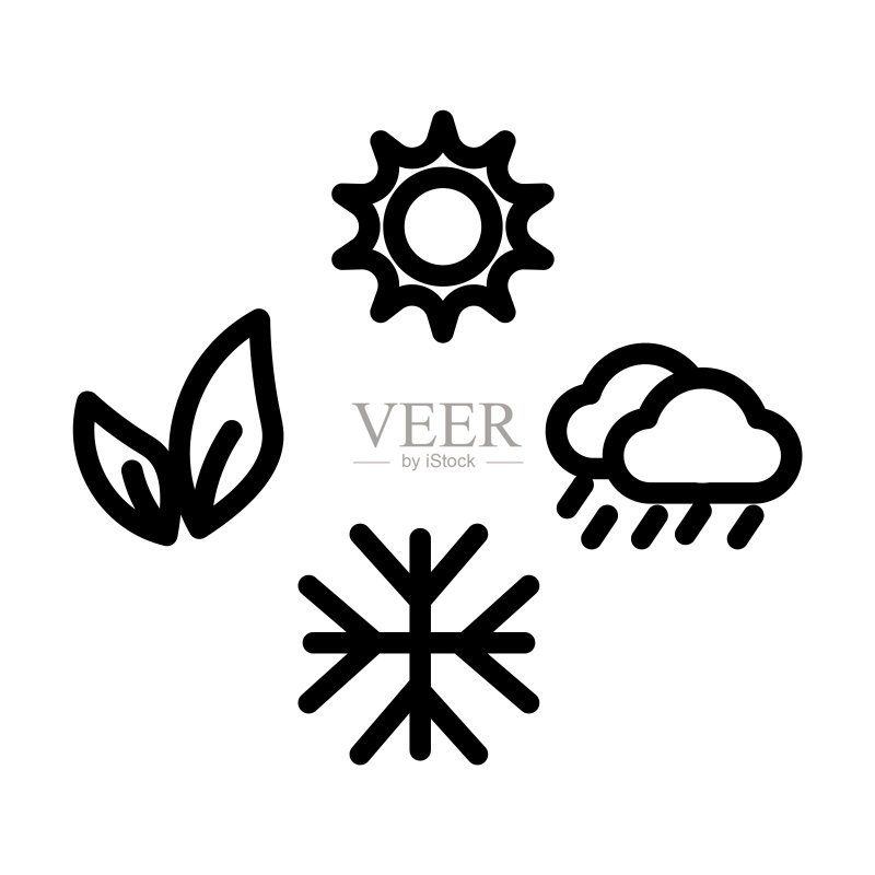 自然系列季节图标图标素材