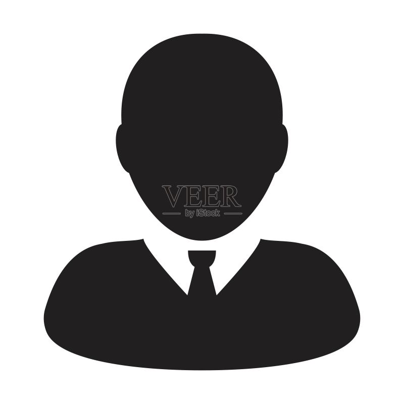 扁平风格商务男士用户头像图标矢量图标素材
