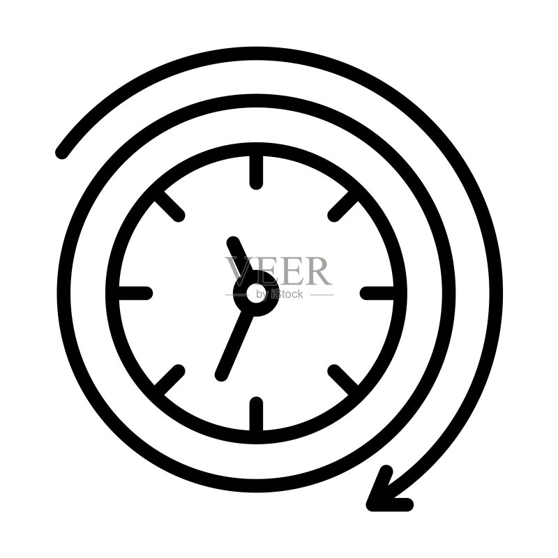 用户界面系列逆时针图标图标素材