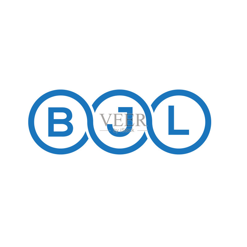BJL字母标志设计(白色背景)图标素材