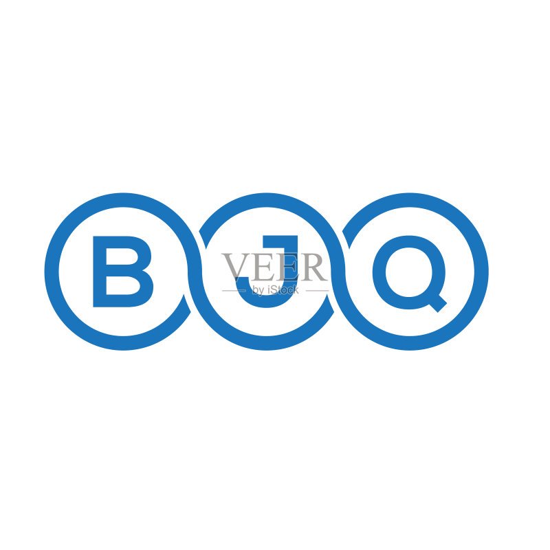 bjq字母logo设计(白色背景)图标素材