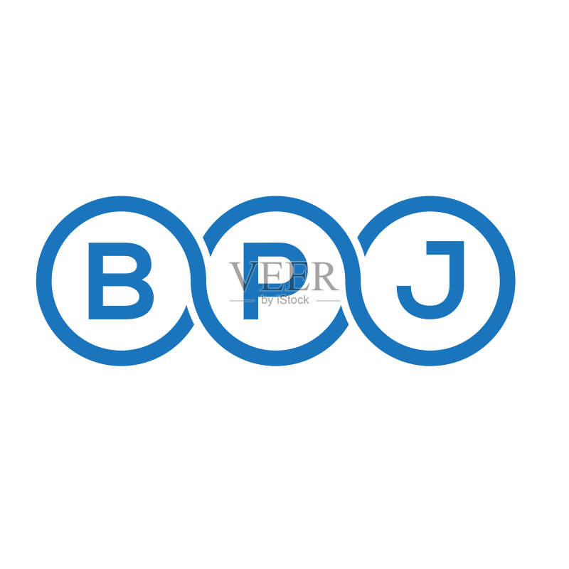 BPJ字母标志设计图标素材