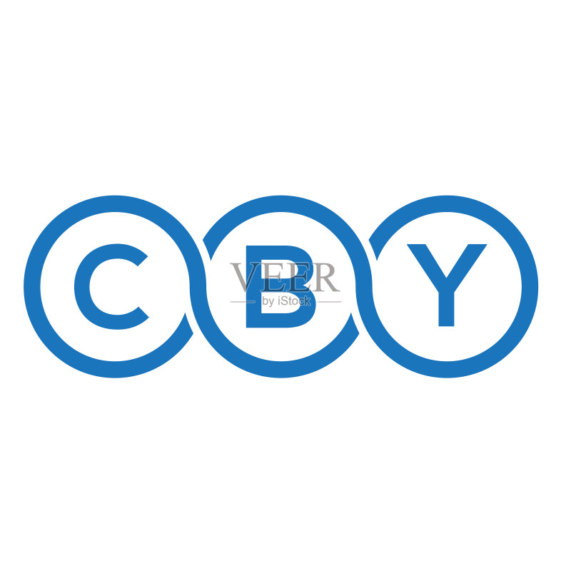 CBY字母标志设计,白色背景图标素材