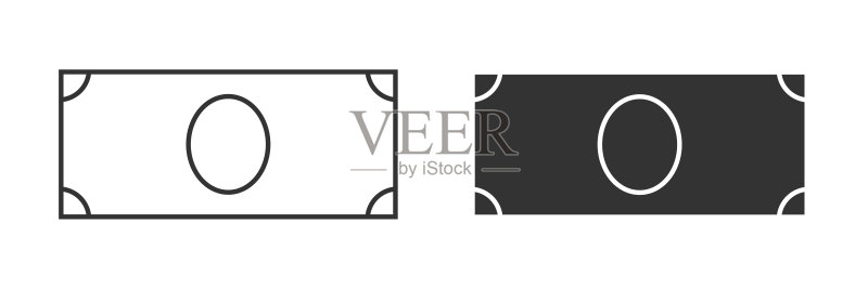 金钱图标,美元现金矢量图图标素材