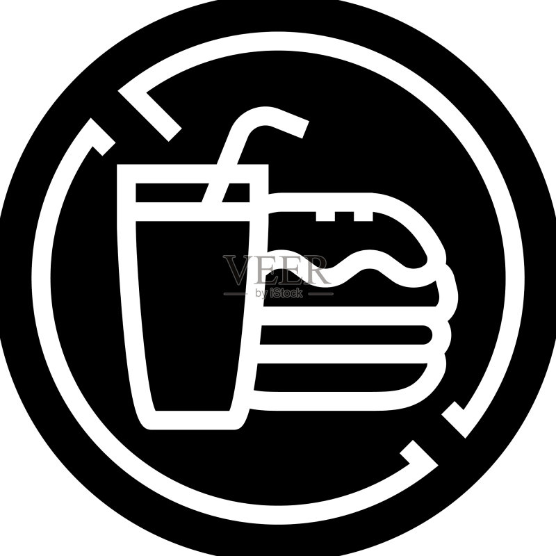 禁止食物标志图标图标素材