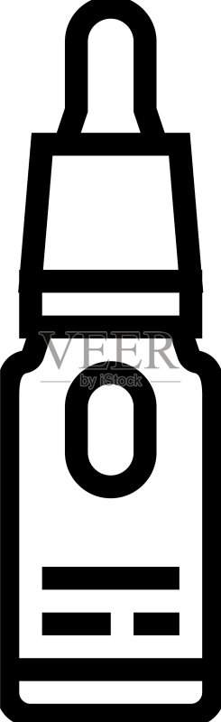 皮肤增强剂线性图标图标素材