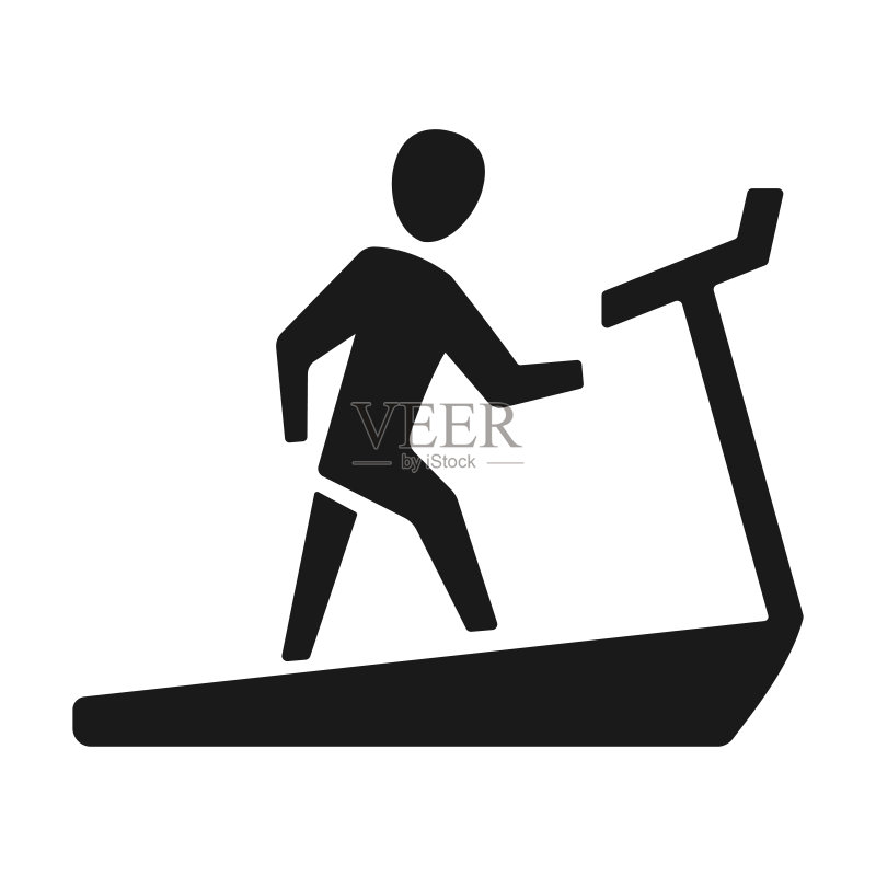 跑步机锻炼图标图标素材
