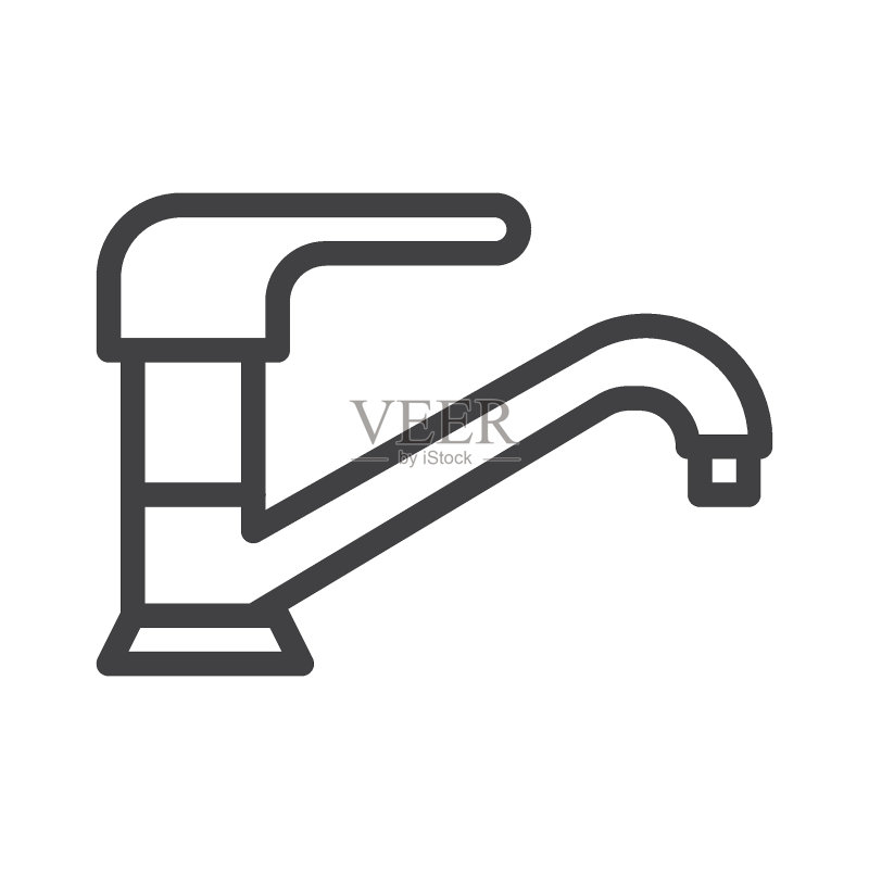 水龙头线条图标图标素材