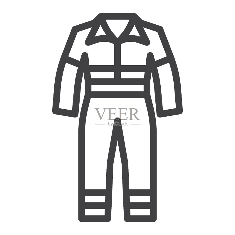 工作服线条图标图标素材