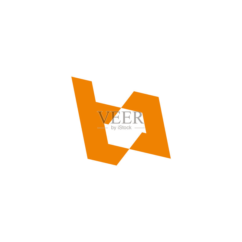 字母TB切片几何小写字母标志图标素材