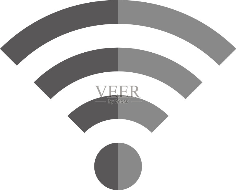 简单的Wi-Fi符号图标图标素材