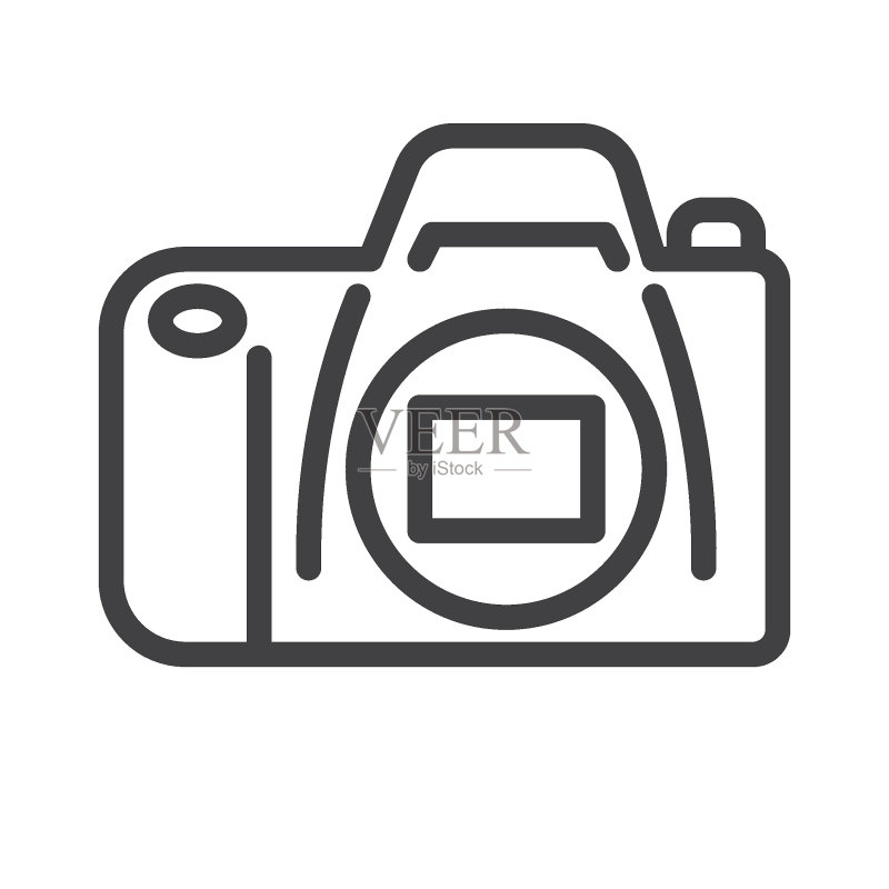 相机线条图标图标素材