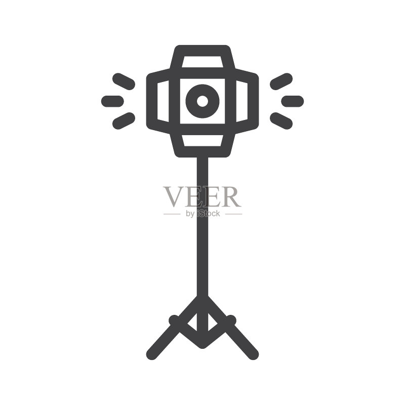 聚光灯线条图标图标素材