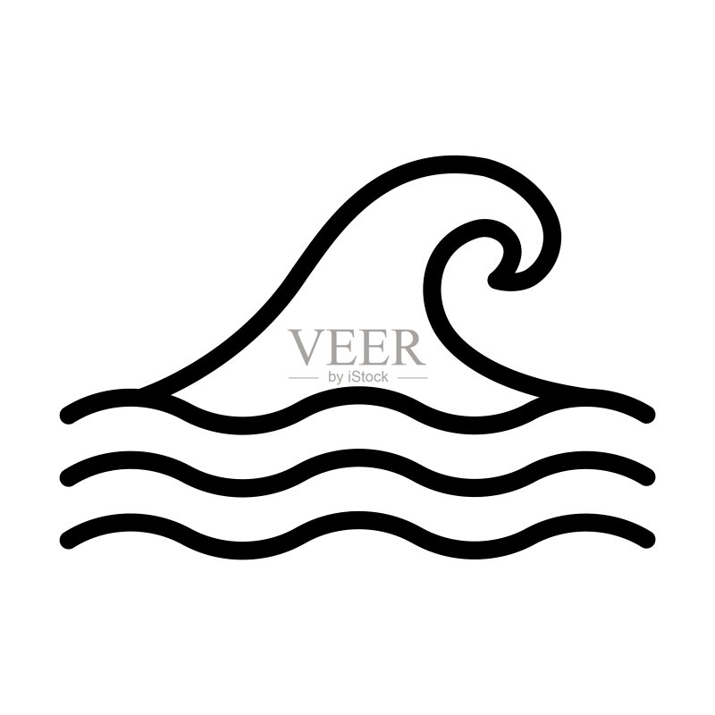 气象海啸图标图标素材
