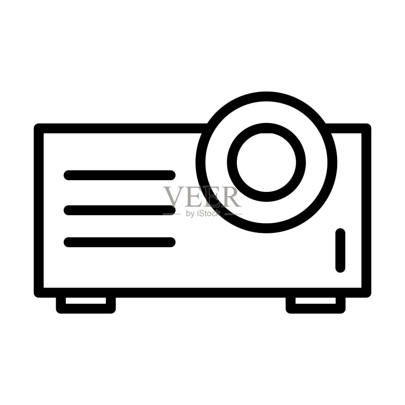 星座系列细线商务投影图标图标素材