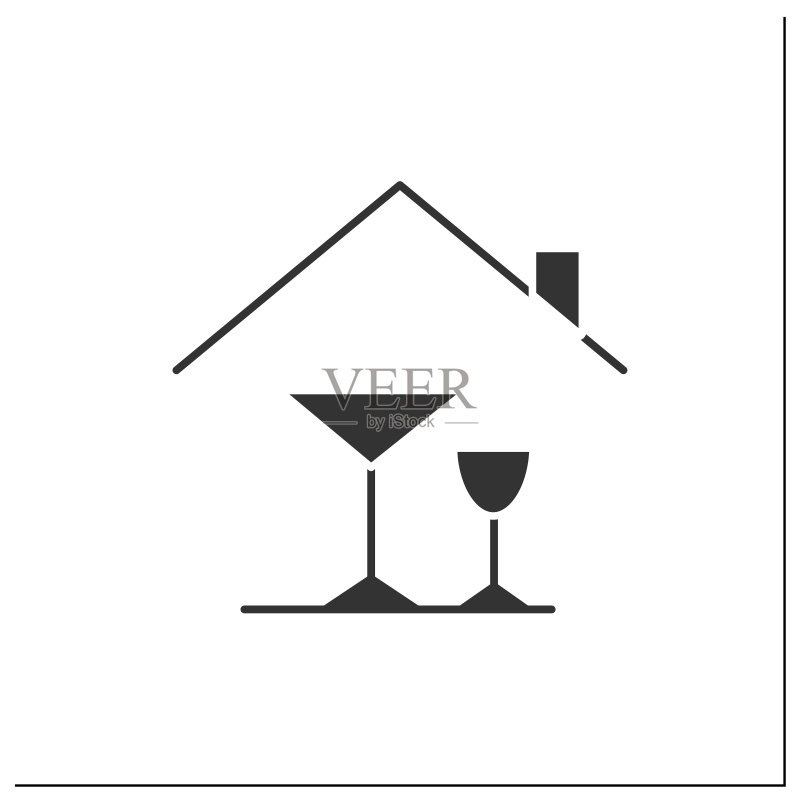 家用酒精吧标志图标图标素材