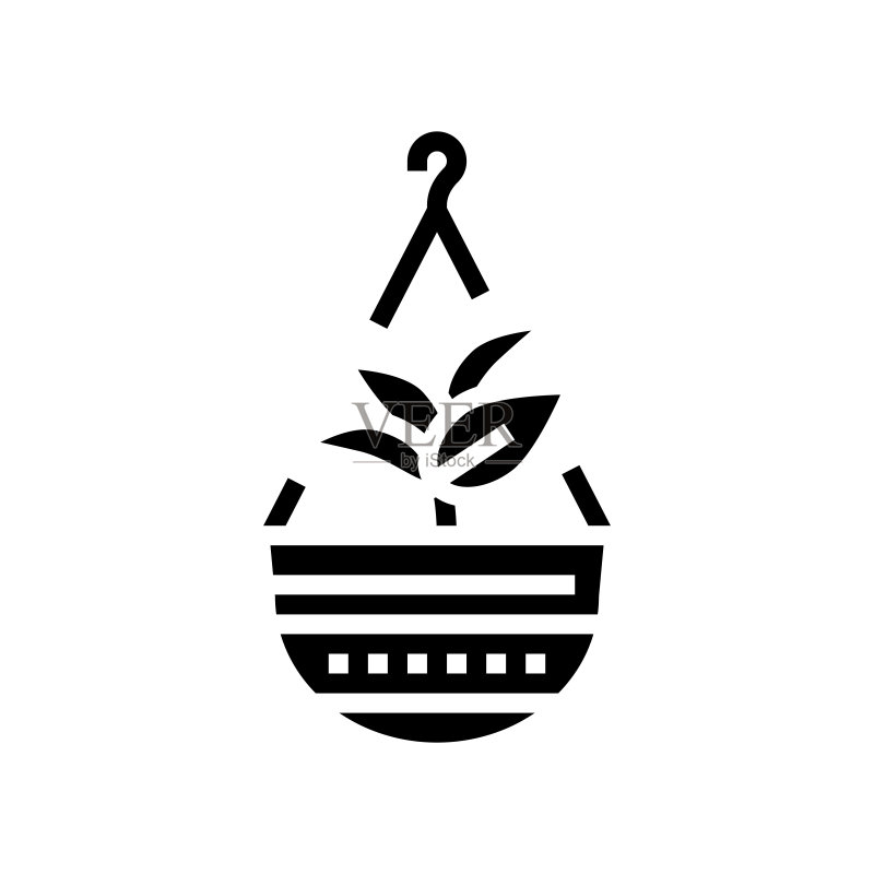 植物吊架图标矢量图图标素材