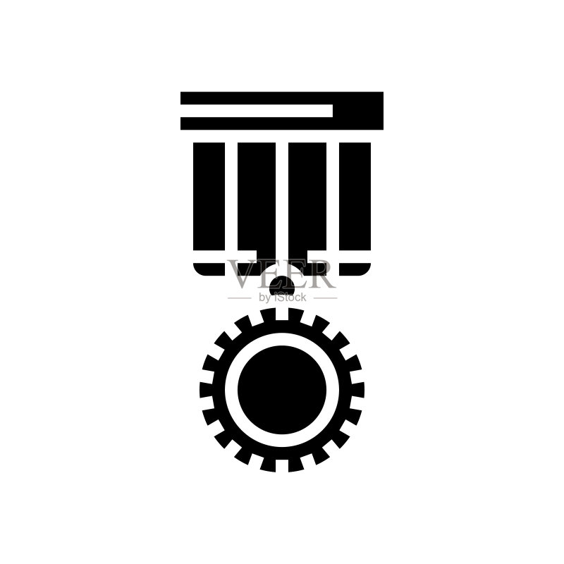 奖章标志矢量图图标素材