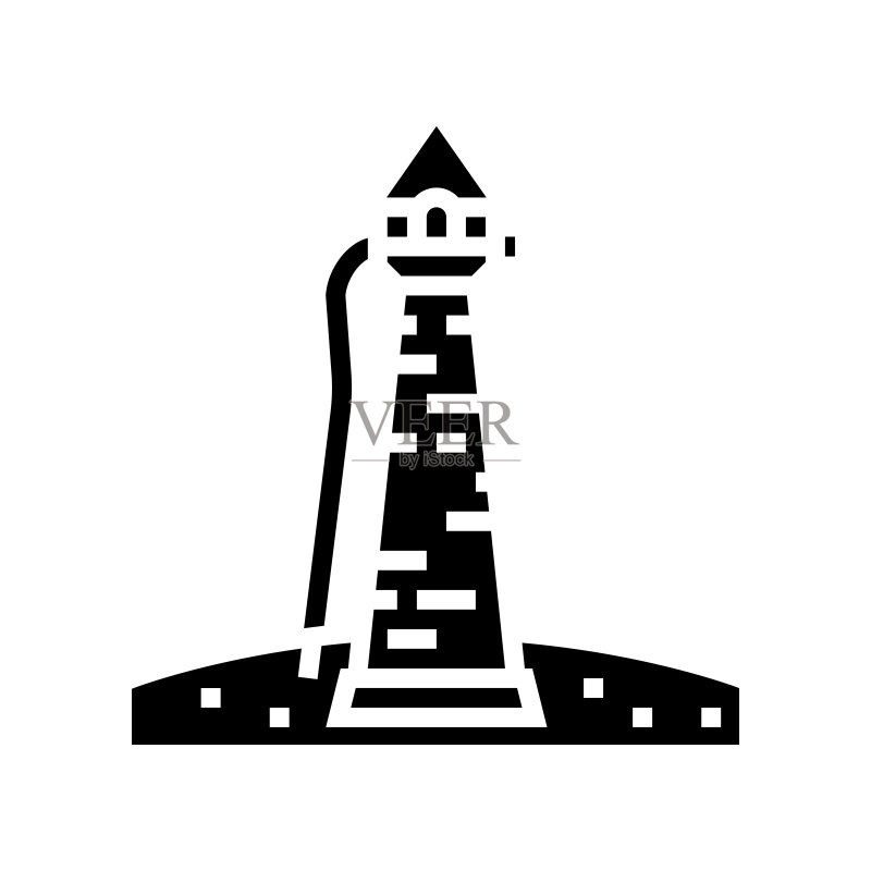 童话建筑塔楼标志矢量图图标素材