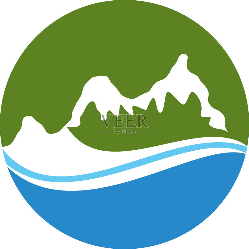 山脉Logo图标素材