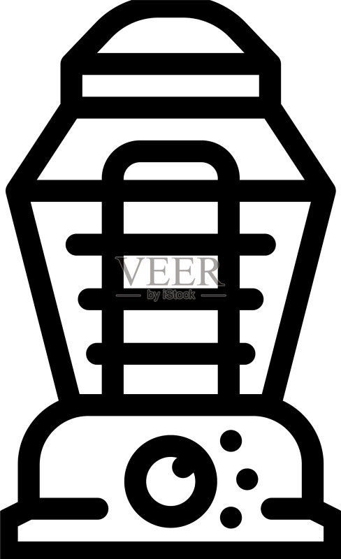 夜灯工具线性图标图标素材