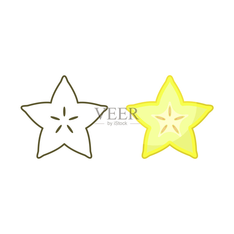 杨桃图标集图标素材