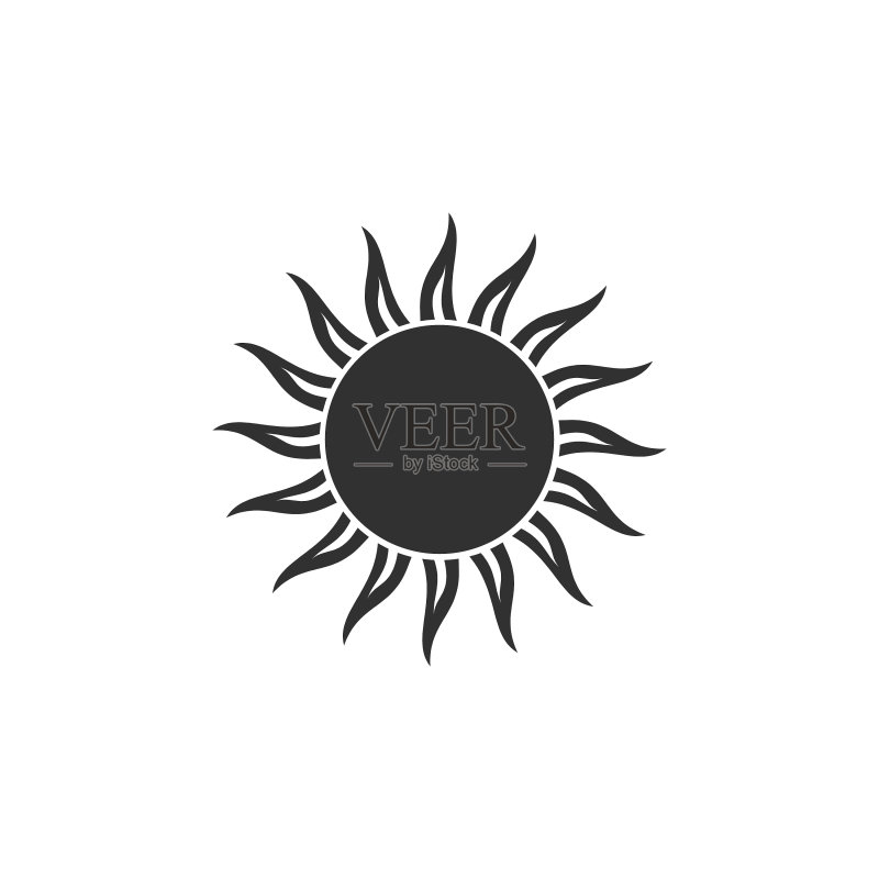 热门夏季太阳图标Logo模板设计图标素材