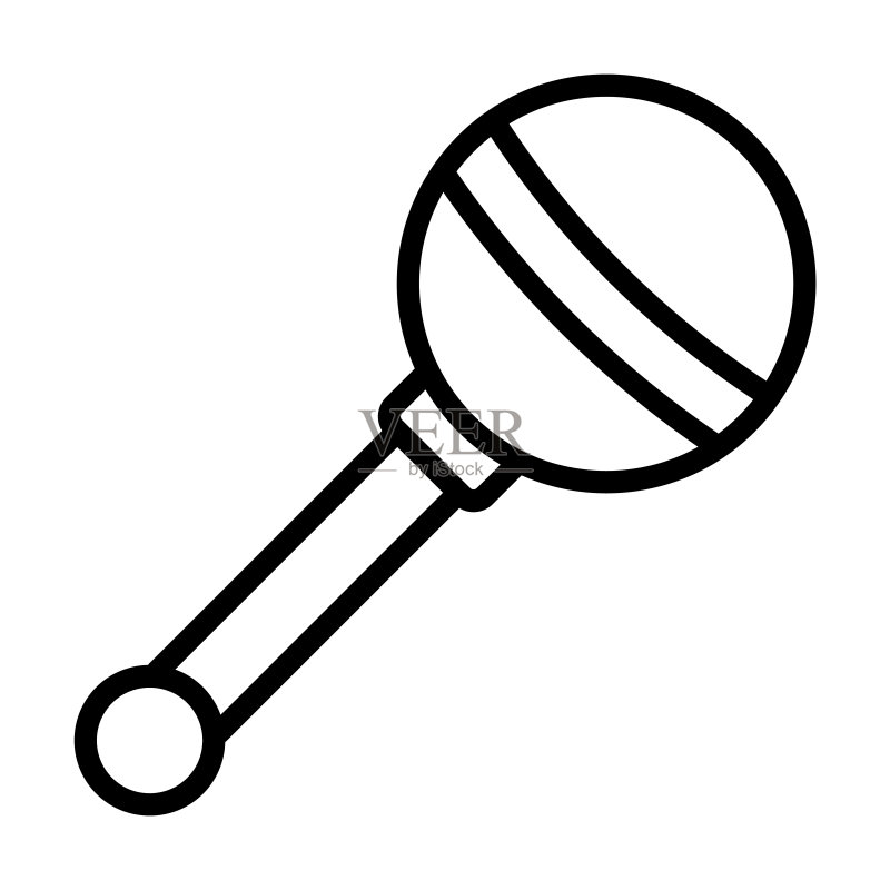 巴西系列摇铃玩具图标图标素材