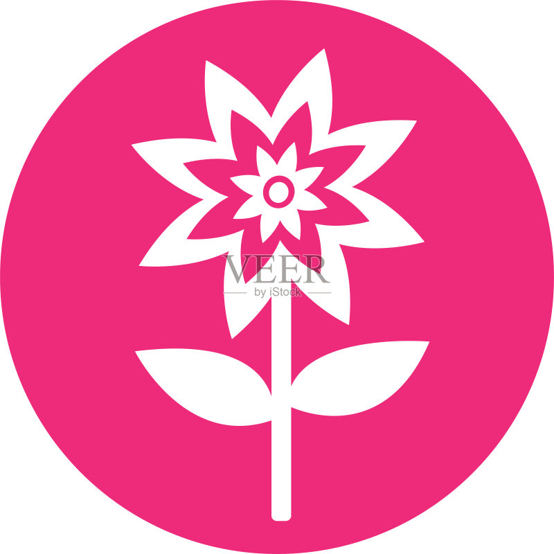 花朵图标符号设计图标素材