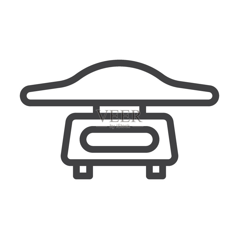 宝宝体重线条图标图标素材